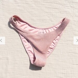 Kinilife Pink Glimmer Curve Brief Swim Bottom
